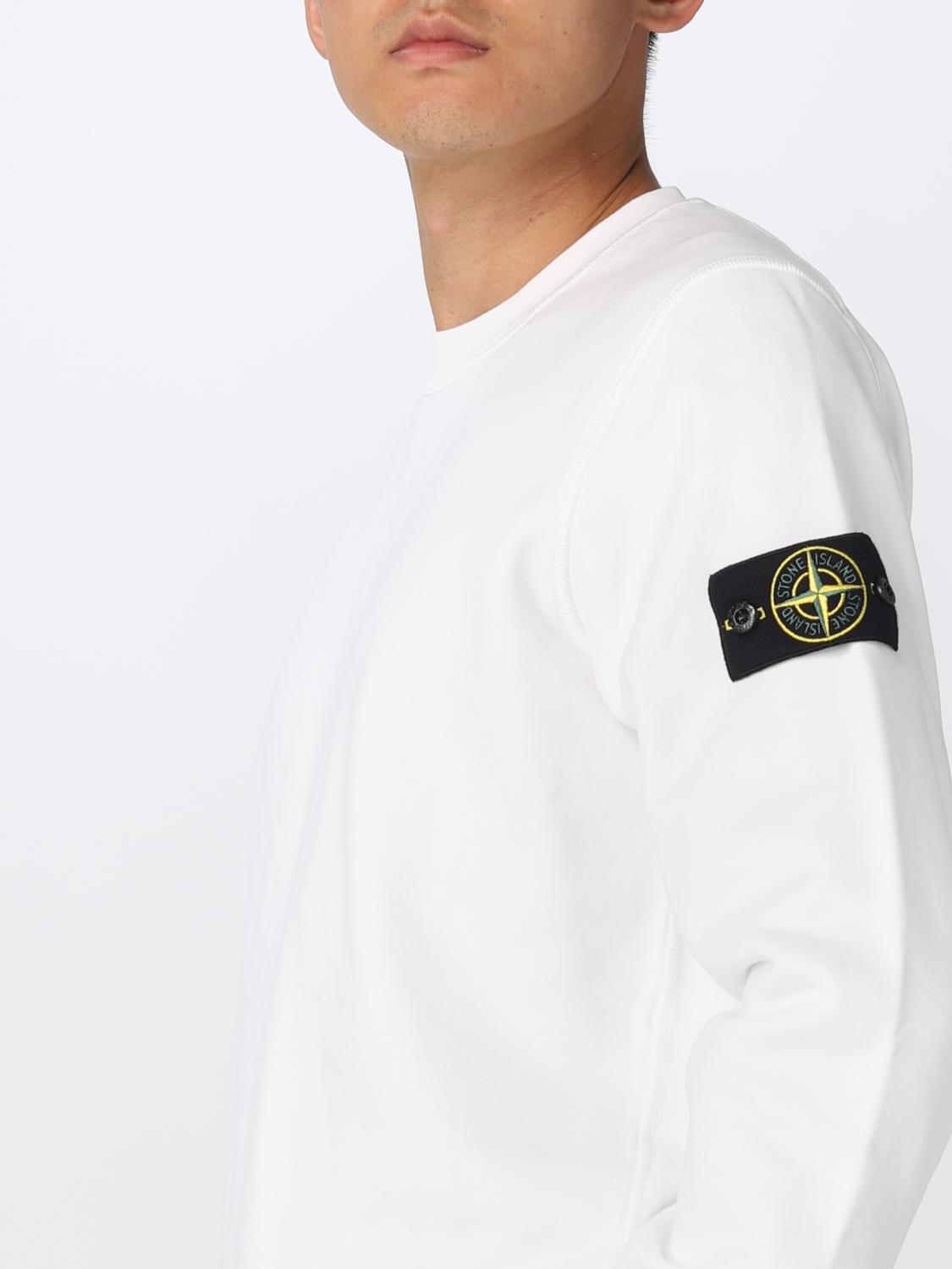 STONE ISLAND SUDADERA: Sudadera hombre Stone Island, Blanco - Img 5