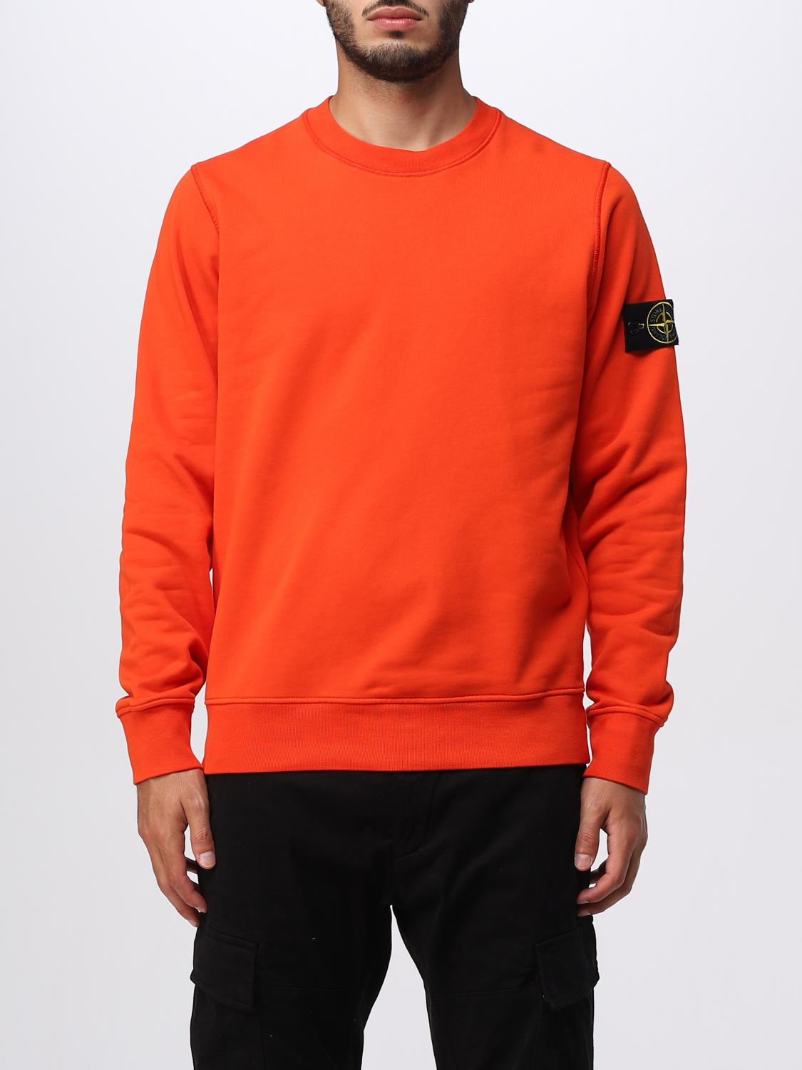 Sweatshirt Maglia Stone Island Arancione Clearance Orange Stone Sweatshirt Maglia Stone Island Arancione Clearance Orange Stone