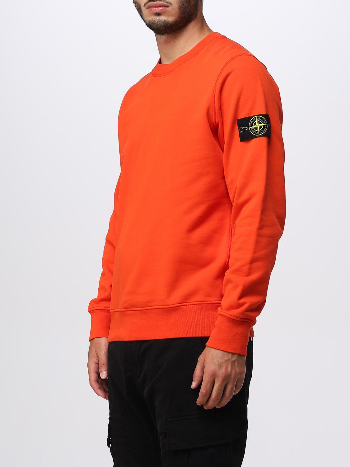 STONE ISLAND スウェットシャツ: スウェットシャツ メンズ Stone Island, オレンジ - Img 4