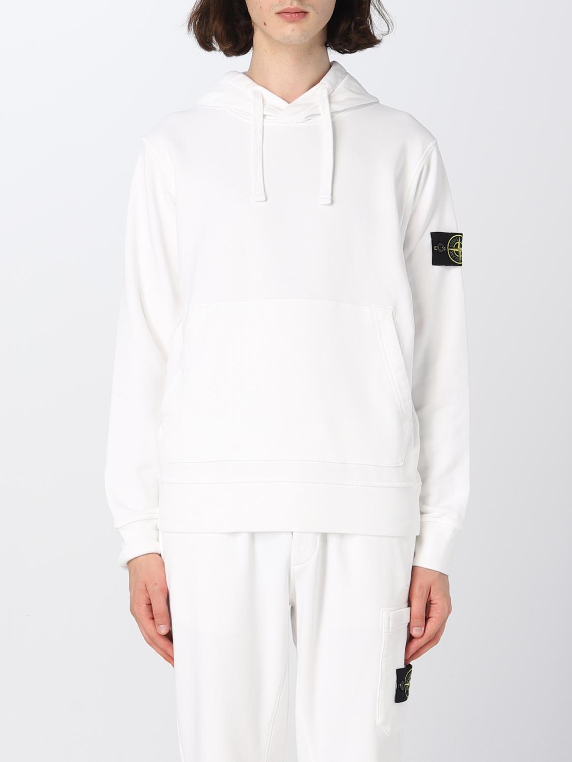STONE ISLAND：スウェットシャツ メンズ - ホワイト | GIGLIO.COM