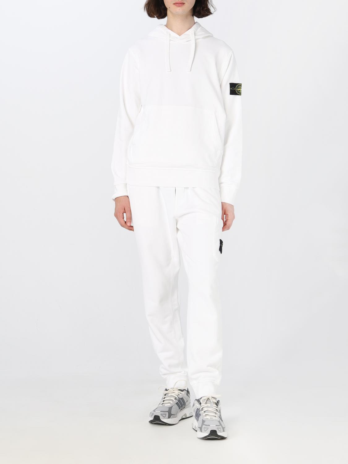 STONE ISLAND：スウェットシャツ メンズ - ホワイト | GIGLIO.COM