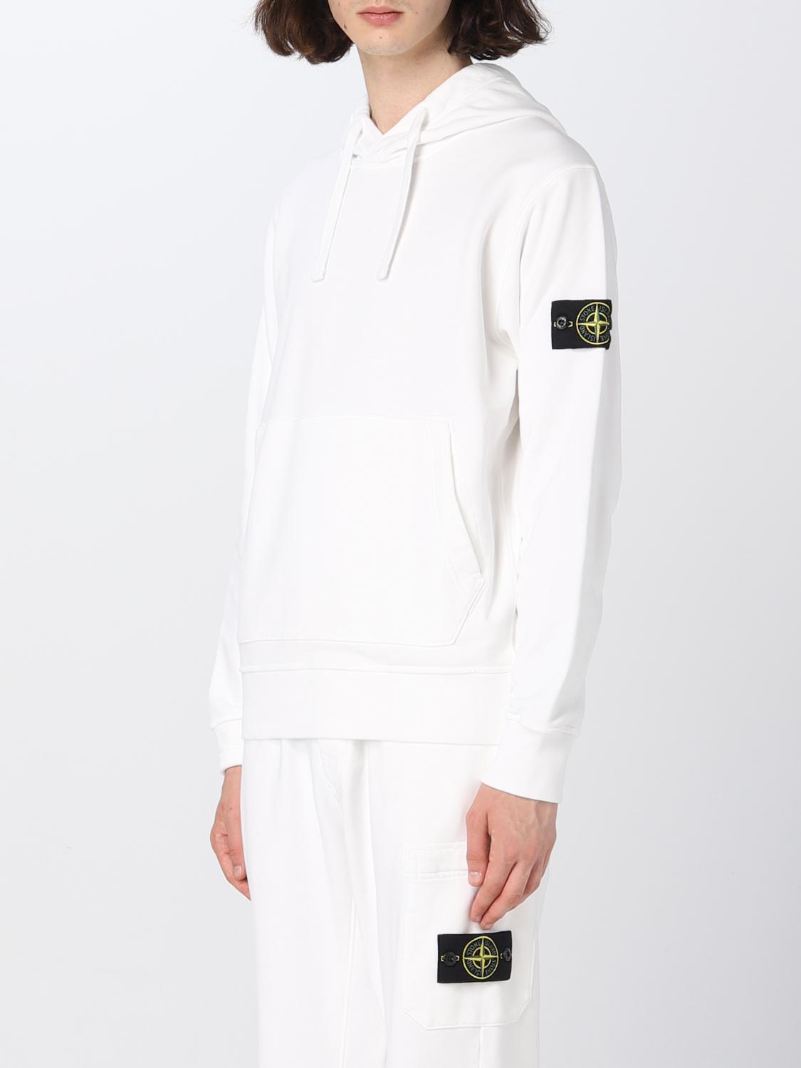 STONE ISLAND：スウェットシャツ メンズ - ホワイト | GIGLIO.COM