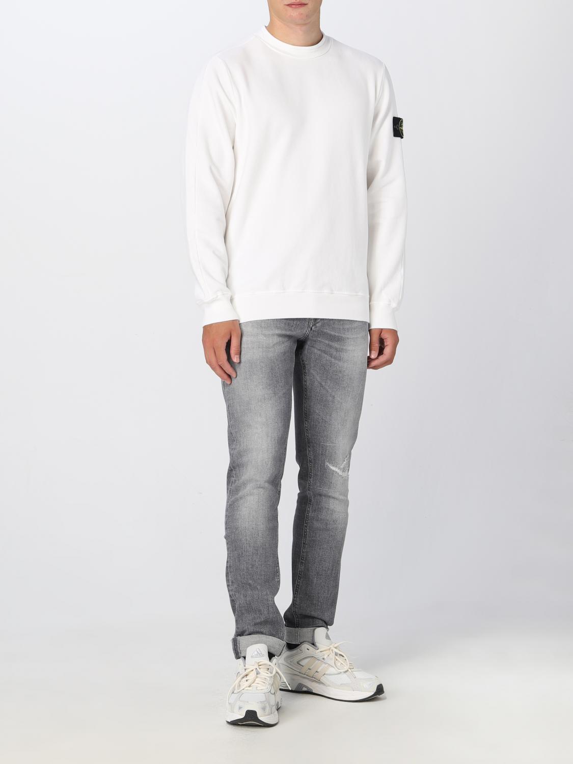 STONE ISLAND SUDADERA: Sudadera hombre Stone Island, Blanco - Img 2