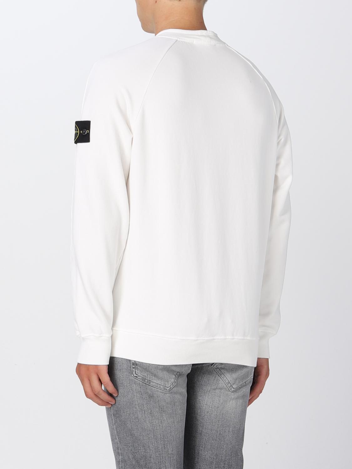 STONE ISLAND SUDADERA: Sudadera hombre Stone Island, Blanco - Img 3