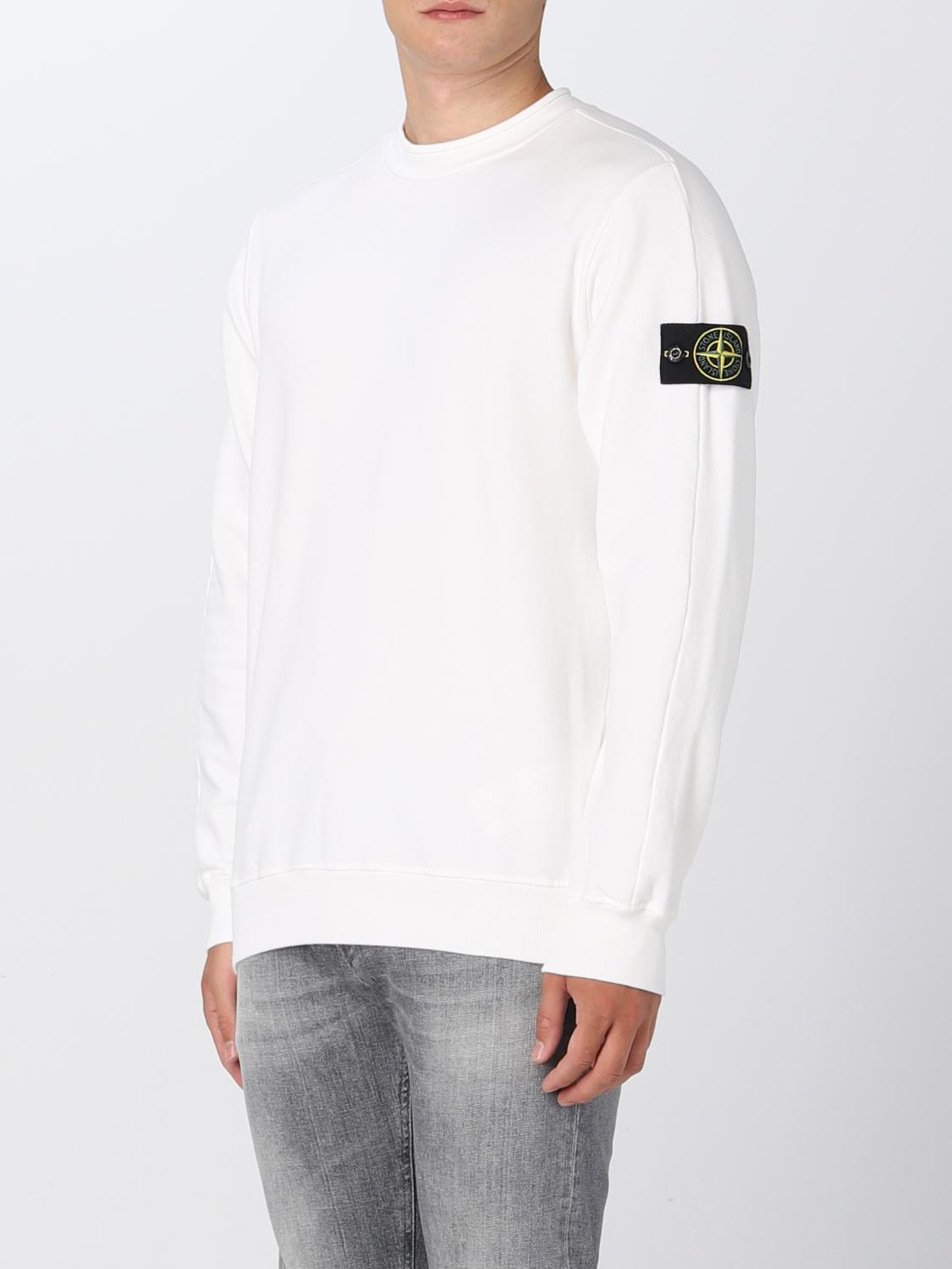 STONE ISLAND SUDADERA: Sudadera hombre Stone Island, Blanco - Img 4