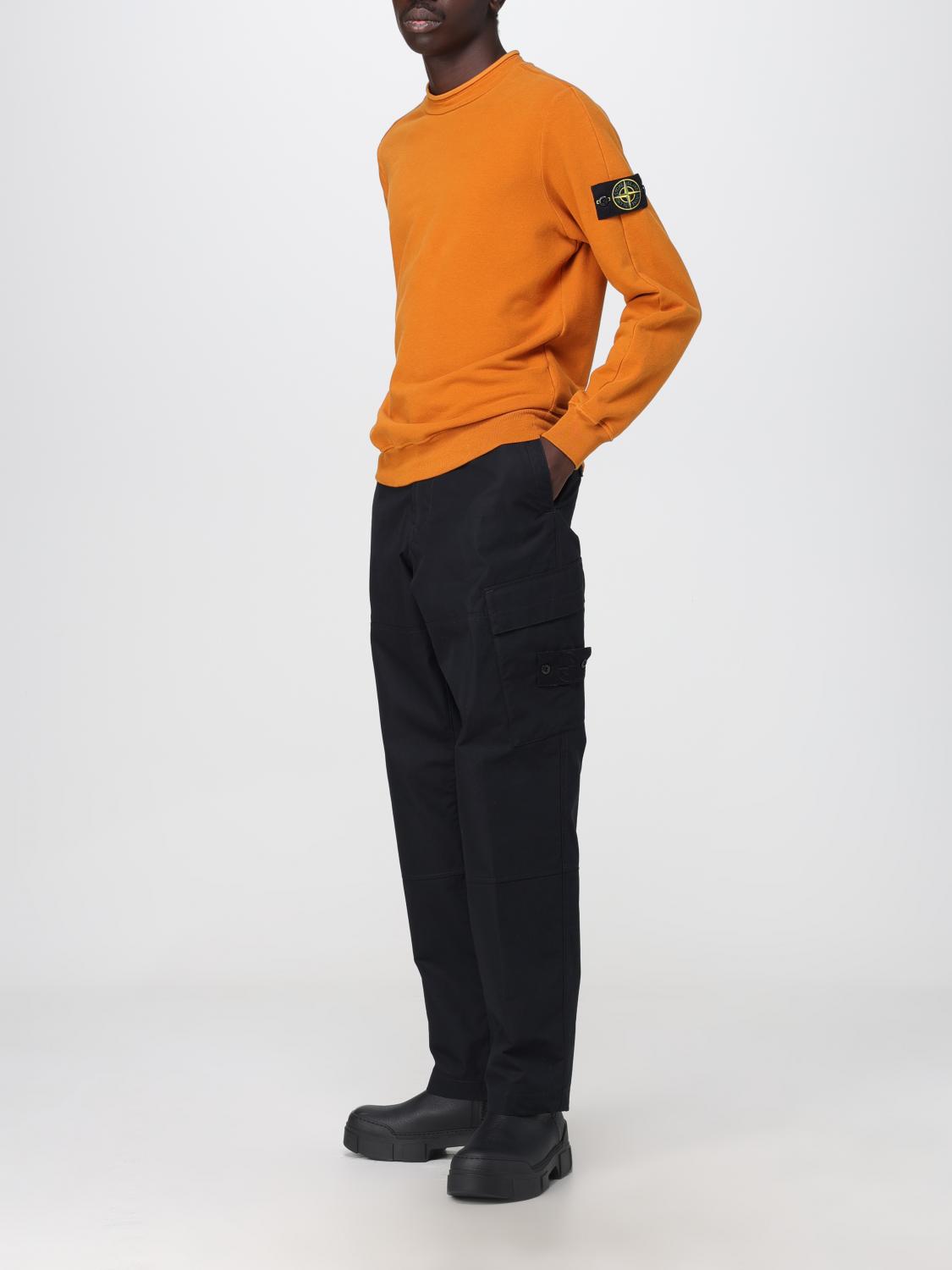 STONE ISLAND SUDADERA: Sudadera hombre Stone Island, Naranja - Img 2