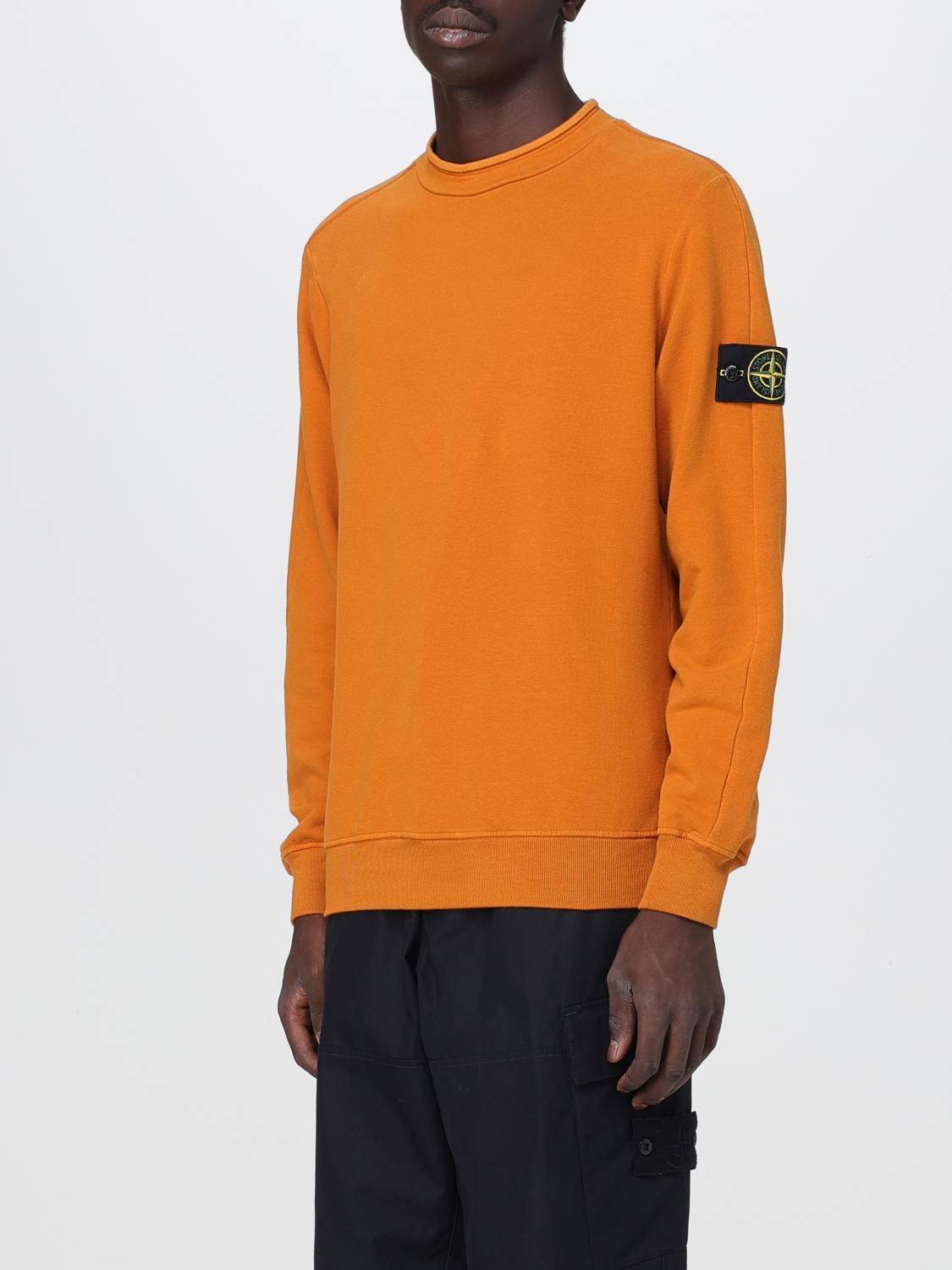 STONE ISLAND SUDADERA: Sudadera hombre Stone Island, Naranja - Img 4