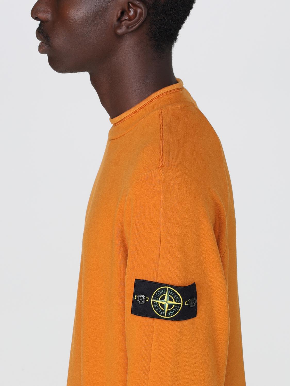 STONE ISLAND SUDADERA: Sudadera hombre Stone Island, Naranja - Img 5