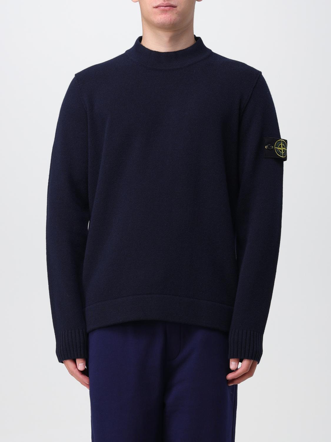 STONE ISLAND 스웨트셔츠: 스웨트셔츠 남성 Stone Island, 블루 1 - Img 1