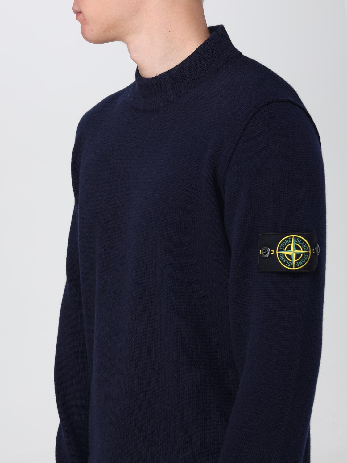 STONE ISLAND 스웨트셔츠: 스웨트셔츠 남성 Stone Island, 블루 1 - Img 5