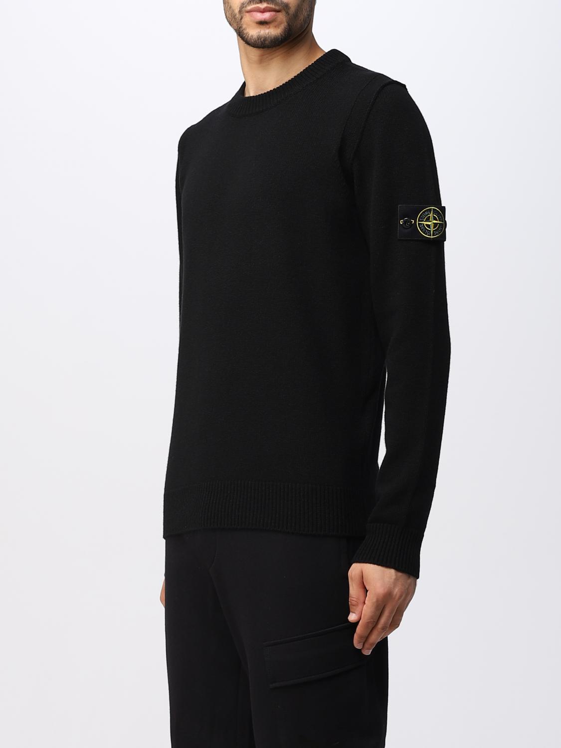 STONE ISLAND PULLOVER: Pullover herren Stone Island, Schwarz - Img 4