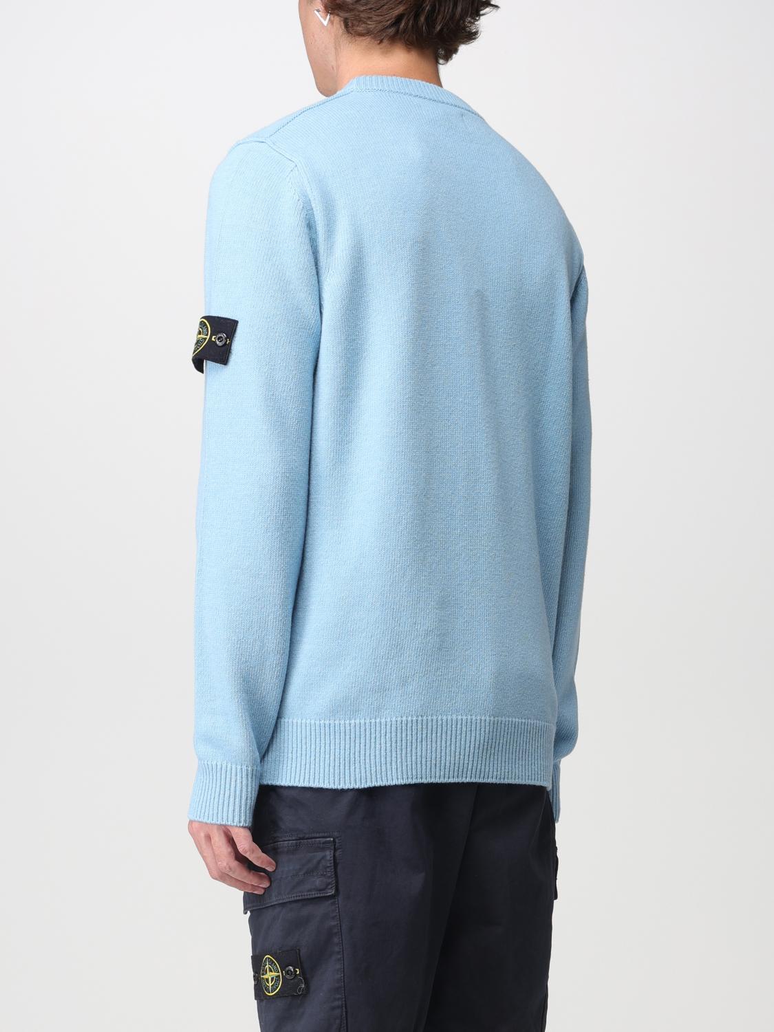 STONE ISLAND PULL: Pull homme Stone Island, Bleu Azur - Img 3