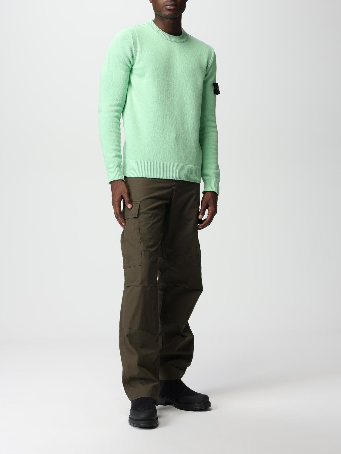 STONE ISLAND PULL: Pull homme Stone Island, Vert Prairie - Img 2