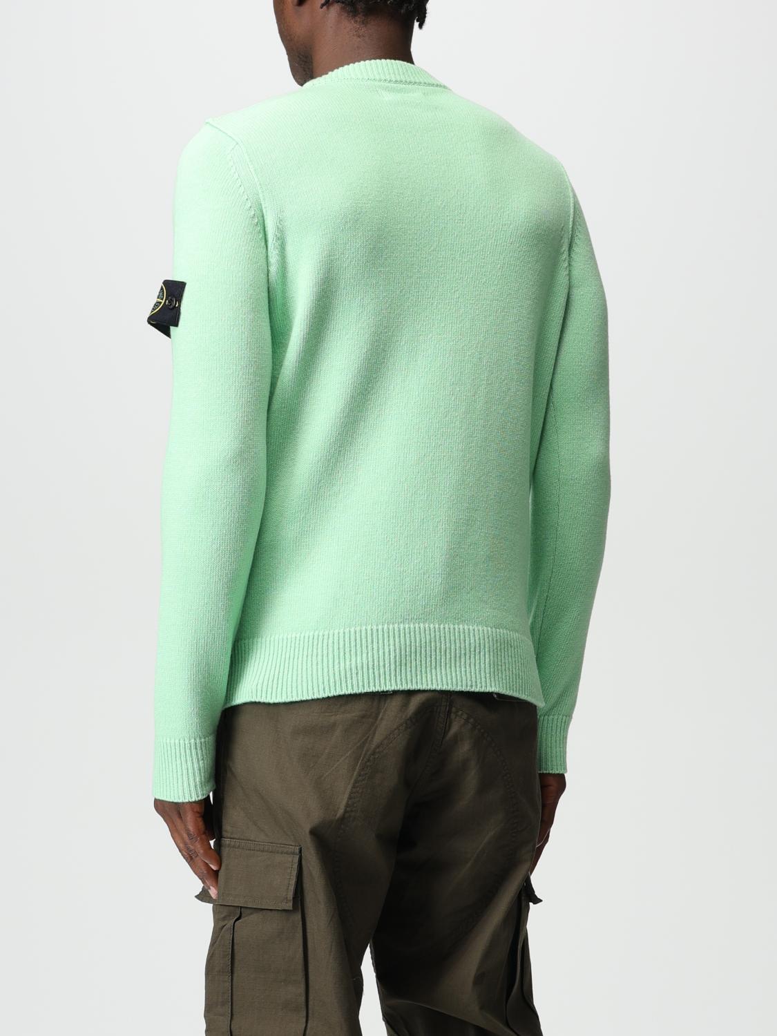 STONE ISLAND PULL: Pull homme Stone Island, Vert Prairie - Img 3