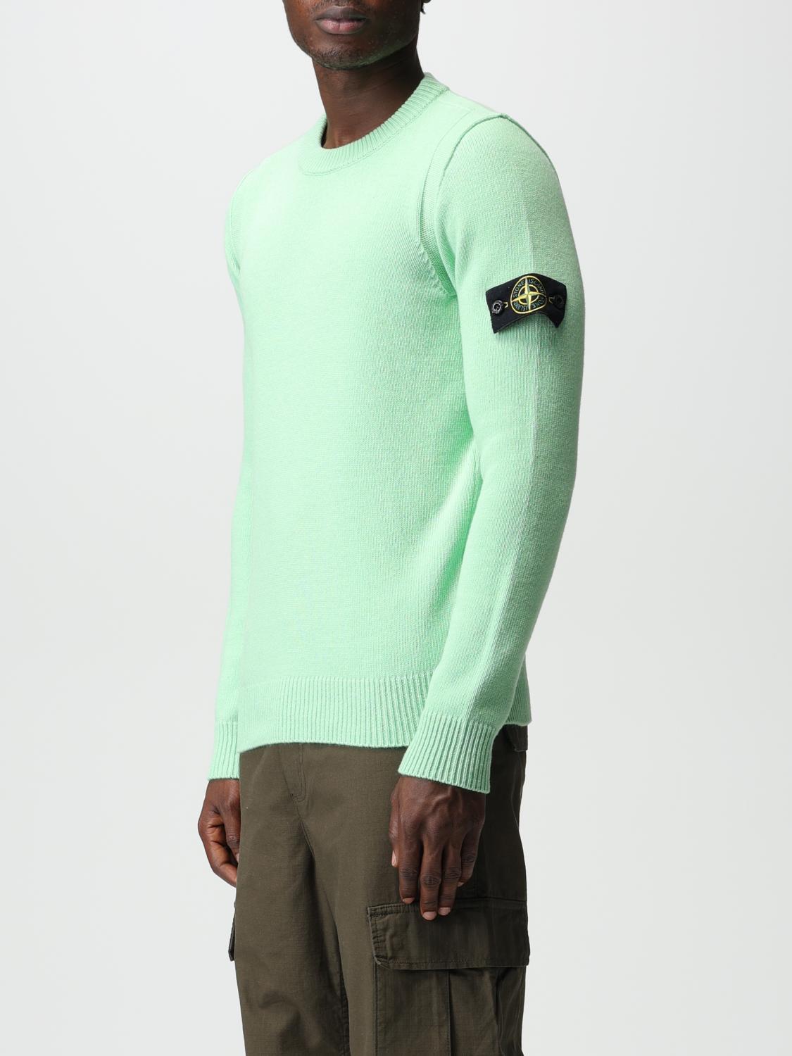 STONE ISLAND PULL: Pull homme Stone Island, Vert Prairie - Img 4