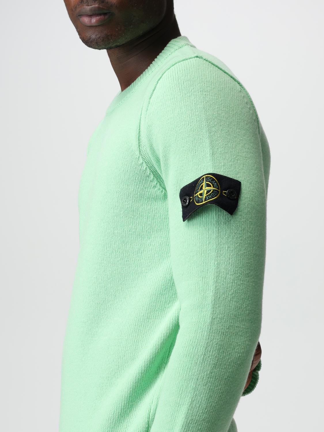 STONE ISLAND PULL: Pull homme Stone Island, Vert Prairie - Img 5