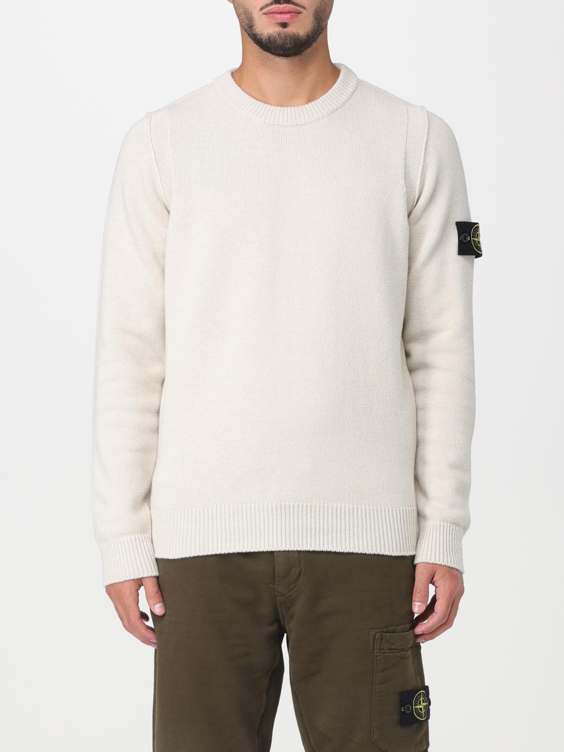 STONE ISLAND PULLOVER: Pullover herren Stone Island, Weiss 1 - Img 1