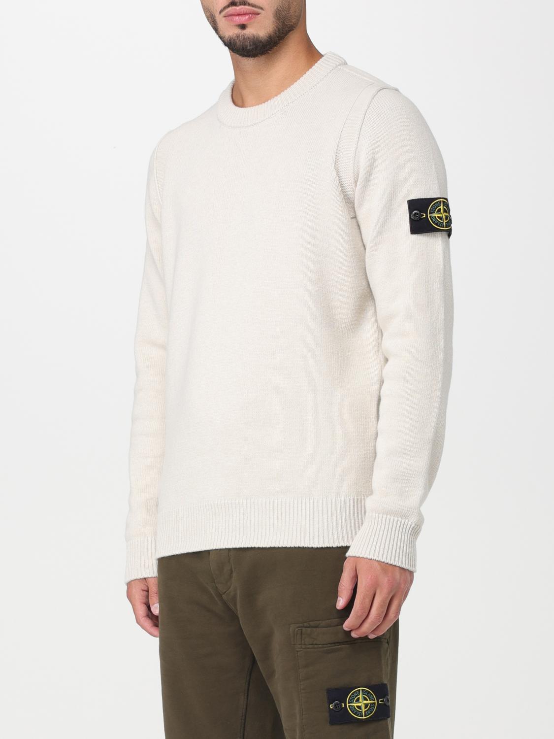 STONE ISLAND PULLOVER: Pullover herren Stone Island, Weiss 1 - Img 4