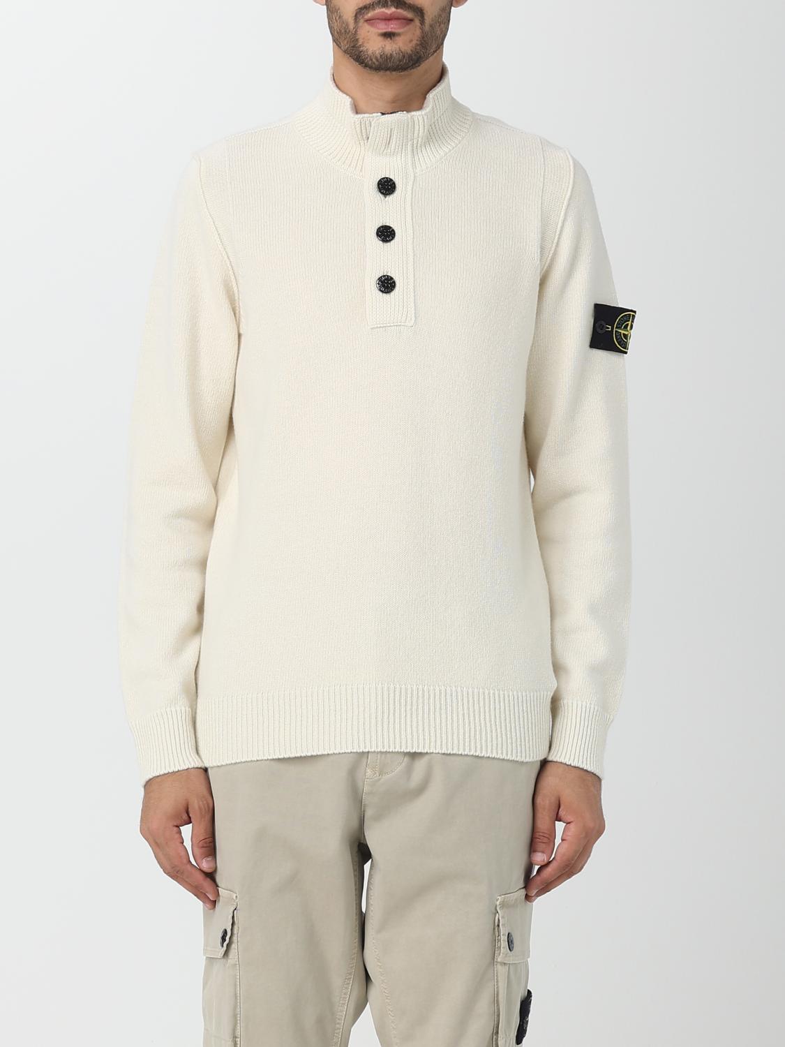STONE ISLAND: Sweater men - White | Stone Island sweater 540A3 STONE ISLAND: Sweater men - White | Stone Island sweater 540A3