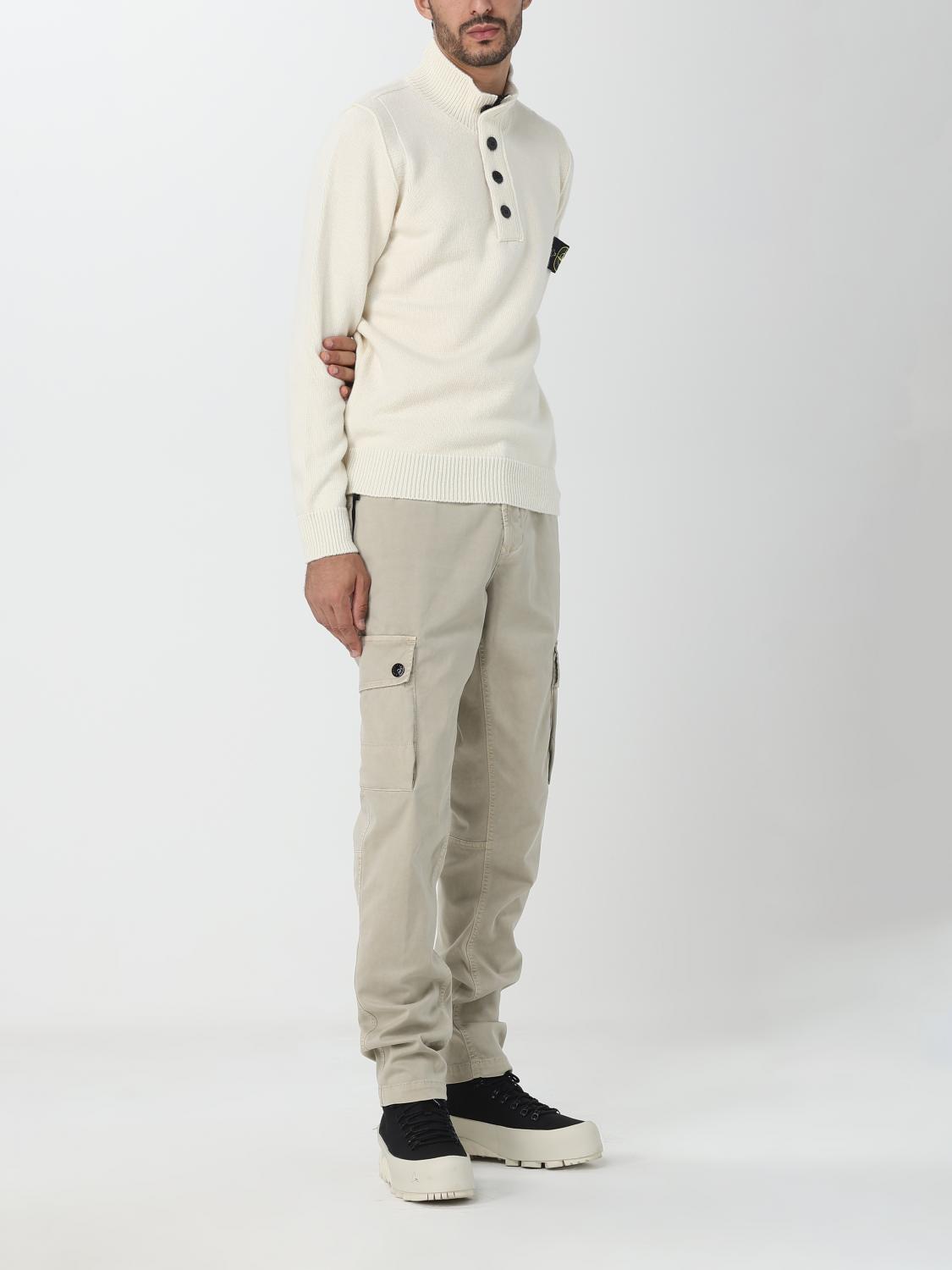 STONE ISLAND PULLOVER: Pullover herren Stone Island, Weiß - Img 2
