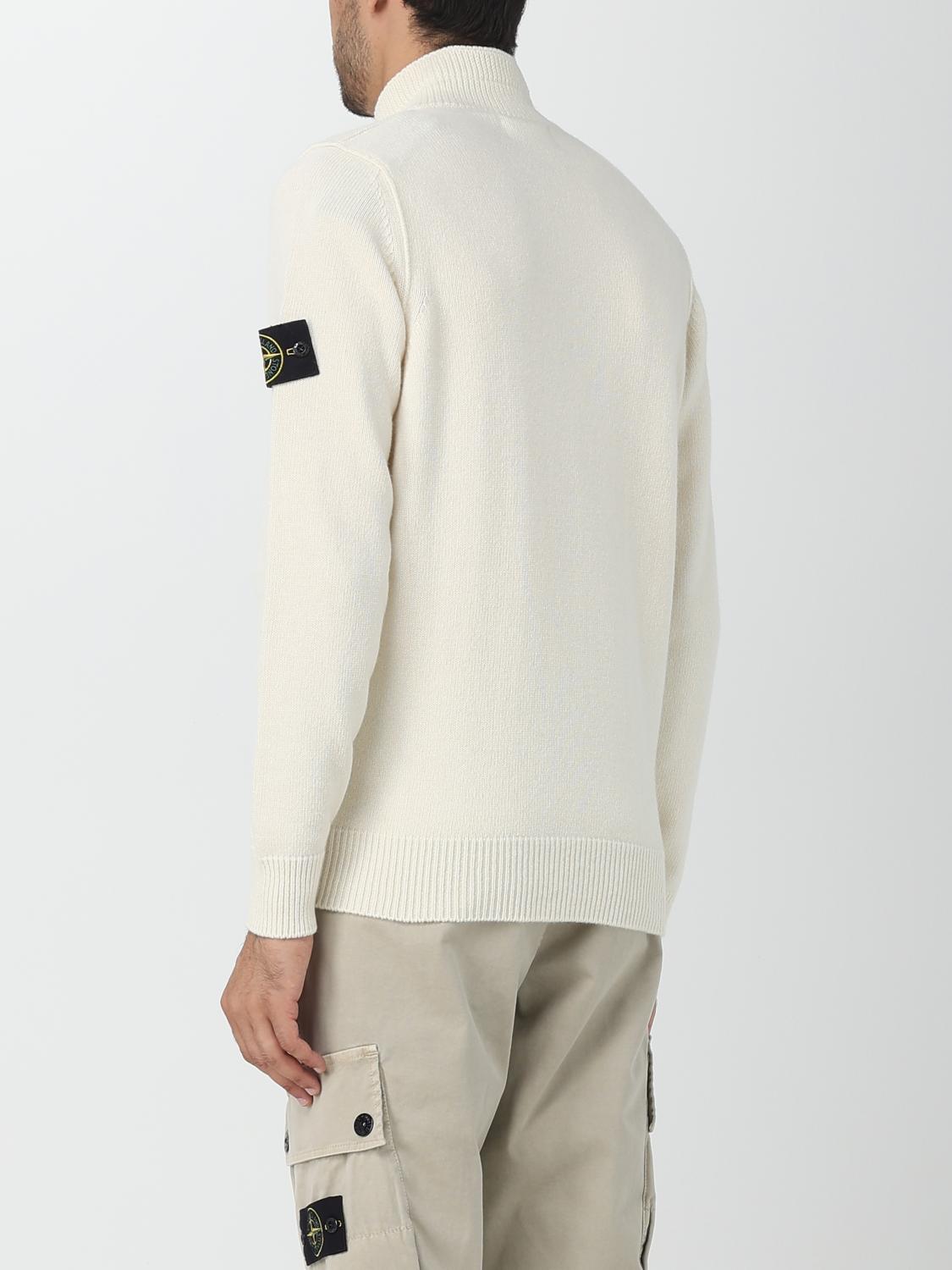 STONE ISLAND PULLOVER: Pullover herren Stone Island, Weiß - Img 3