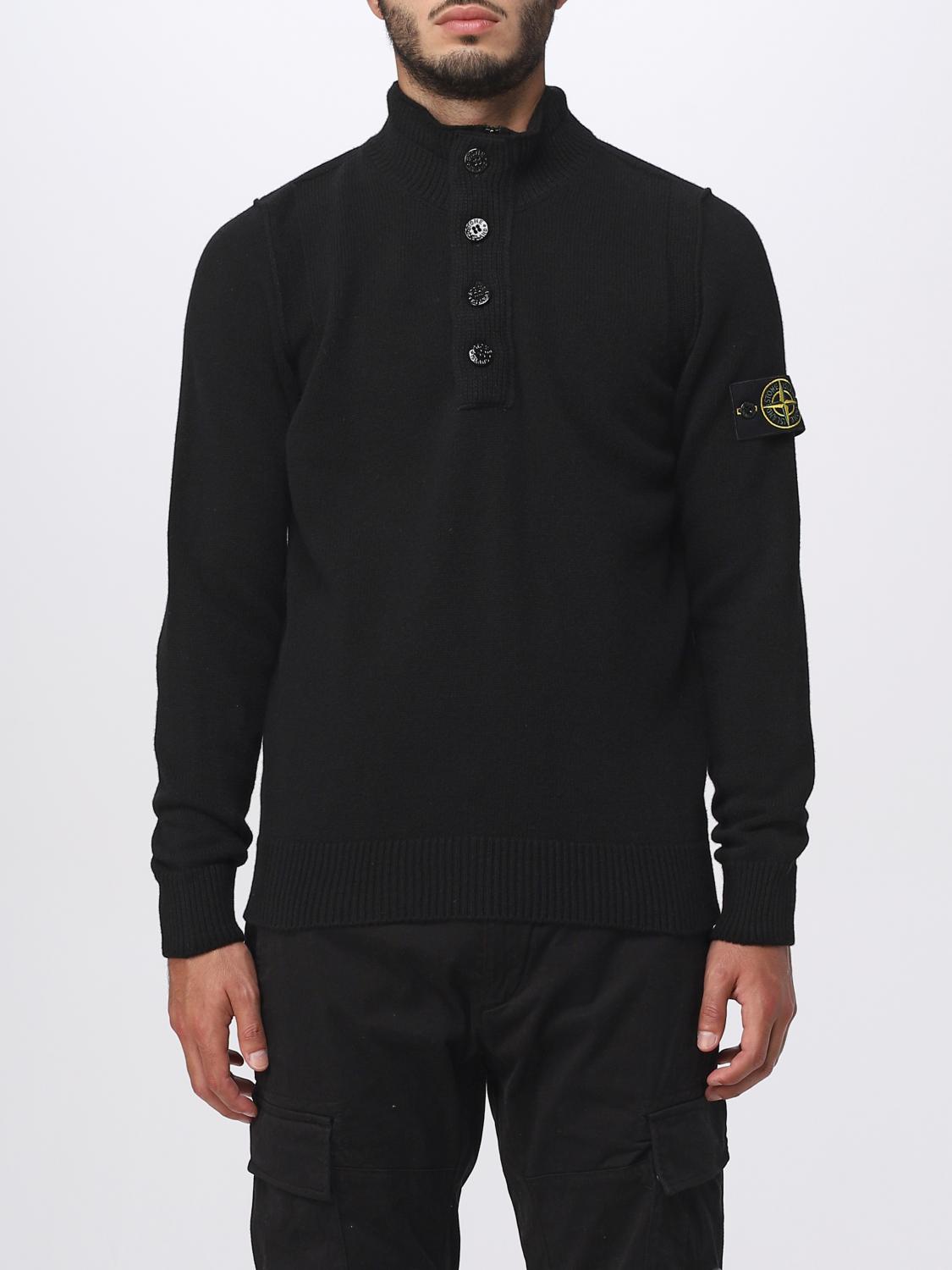 STONE ISLAND PULLOVER: Pullover herren Stone Island, Schwarz - Img 1