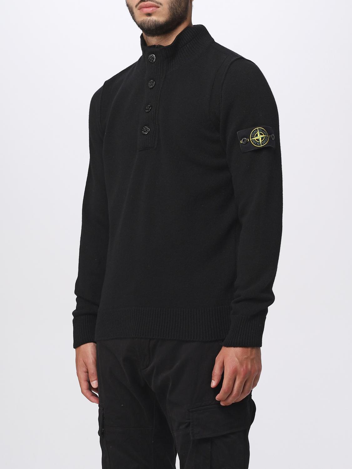 STONE ISLAND PULLOVER: Pullover herren Stone Island, Schwarz - Img 4