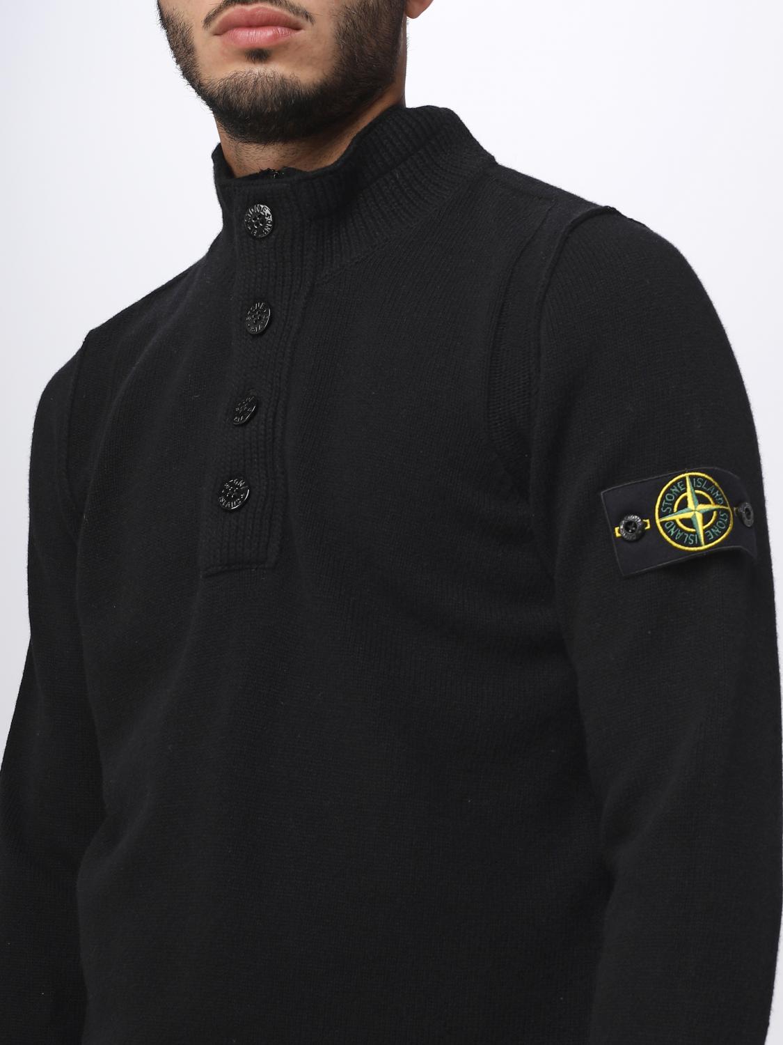 STONE ISLAND PULLOVER: Pullover herren Stone Island, Schwarz - Img 5