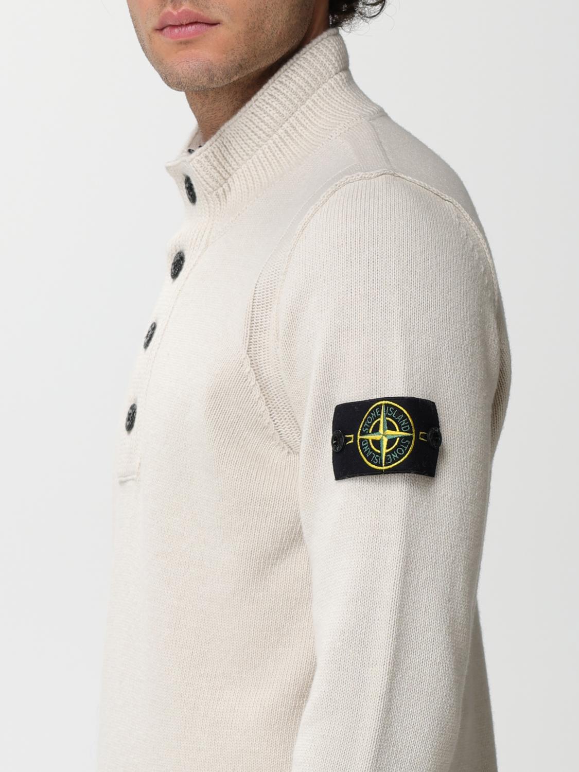 STONE ISLAND PULLOVER: Pullover herren Stone Island, Yellow Cream - Img 5