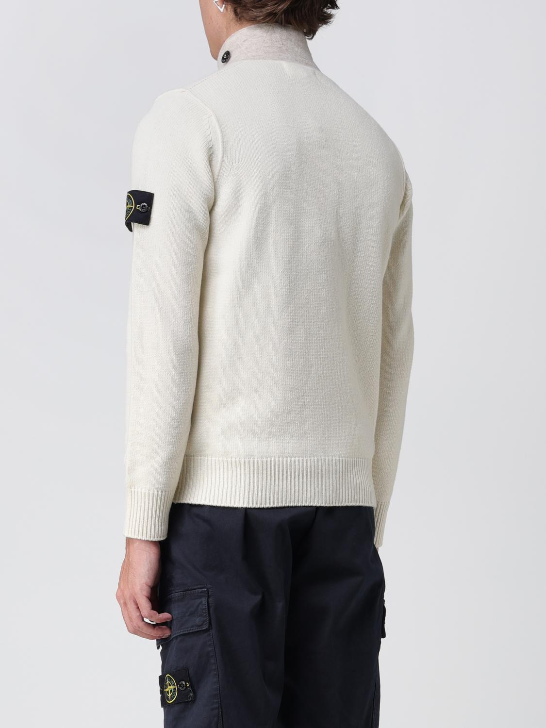 STONE ISLAND SWEATER: Sweater men Stone Island, White - Img 3