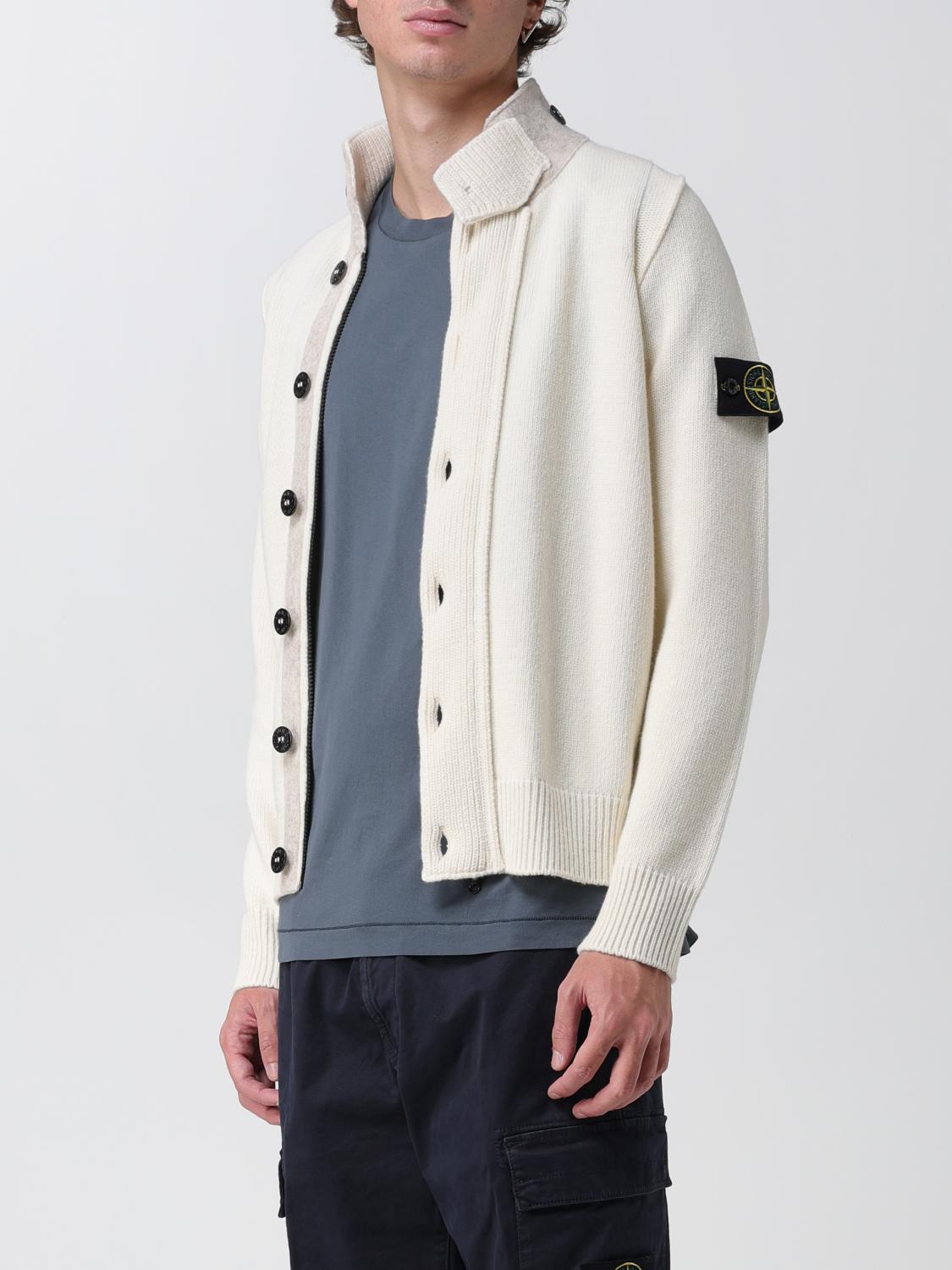 STONE ISLAND SWEATER: Sweater men Stone Island, White - Img 4