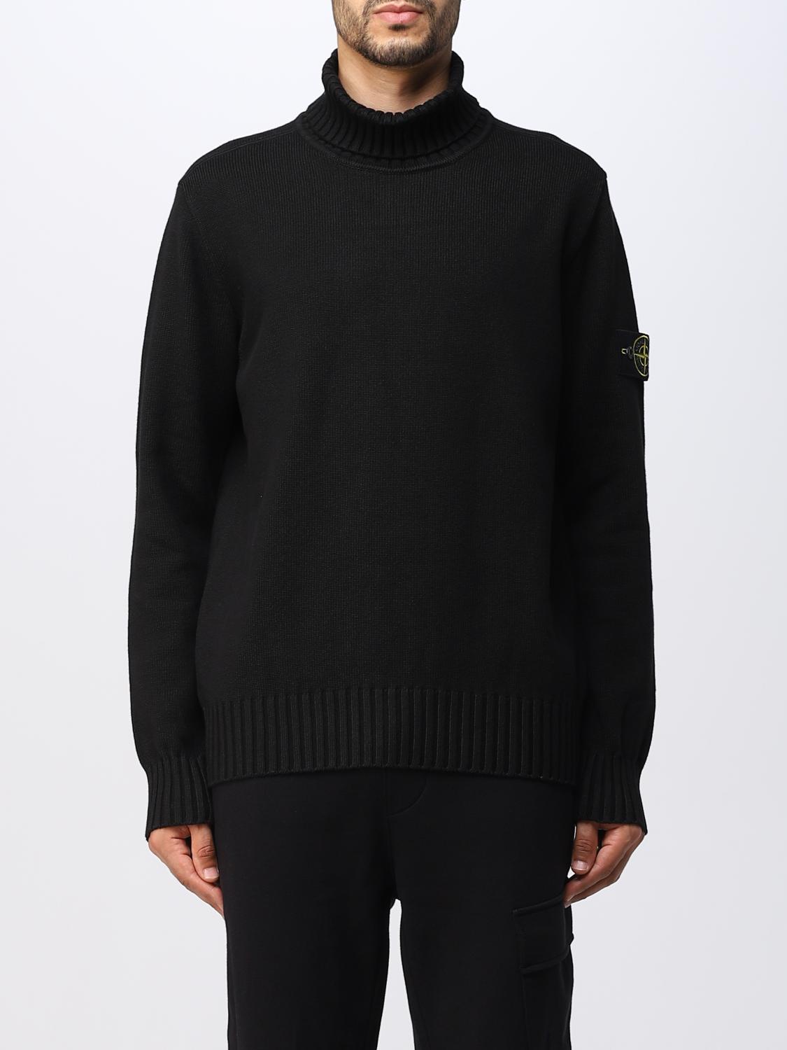 STONE ISLAND PULL: Pull homme Stone Island, Noir - Img 1