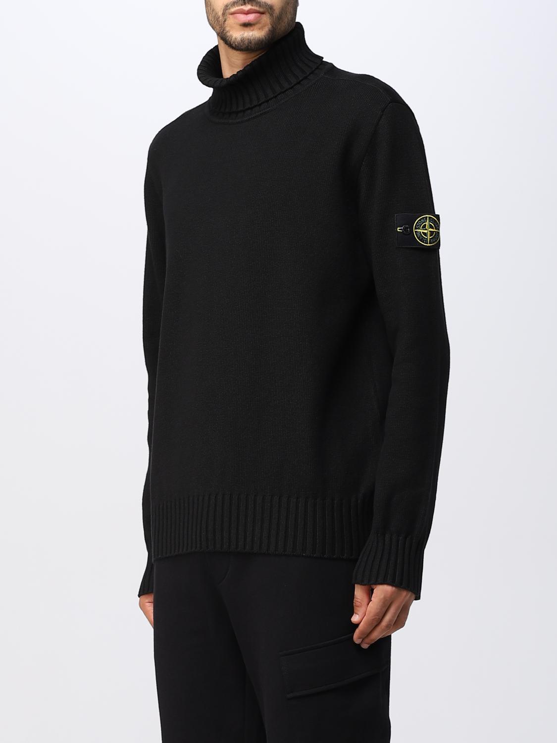 STONE ISLAND PULL: Pull homme Stone Island, Noir - Img 4