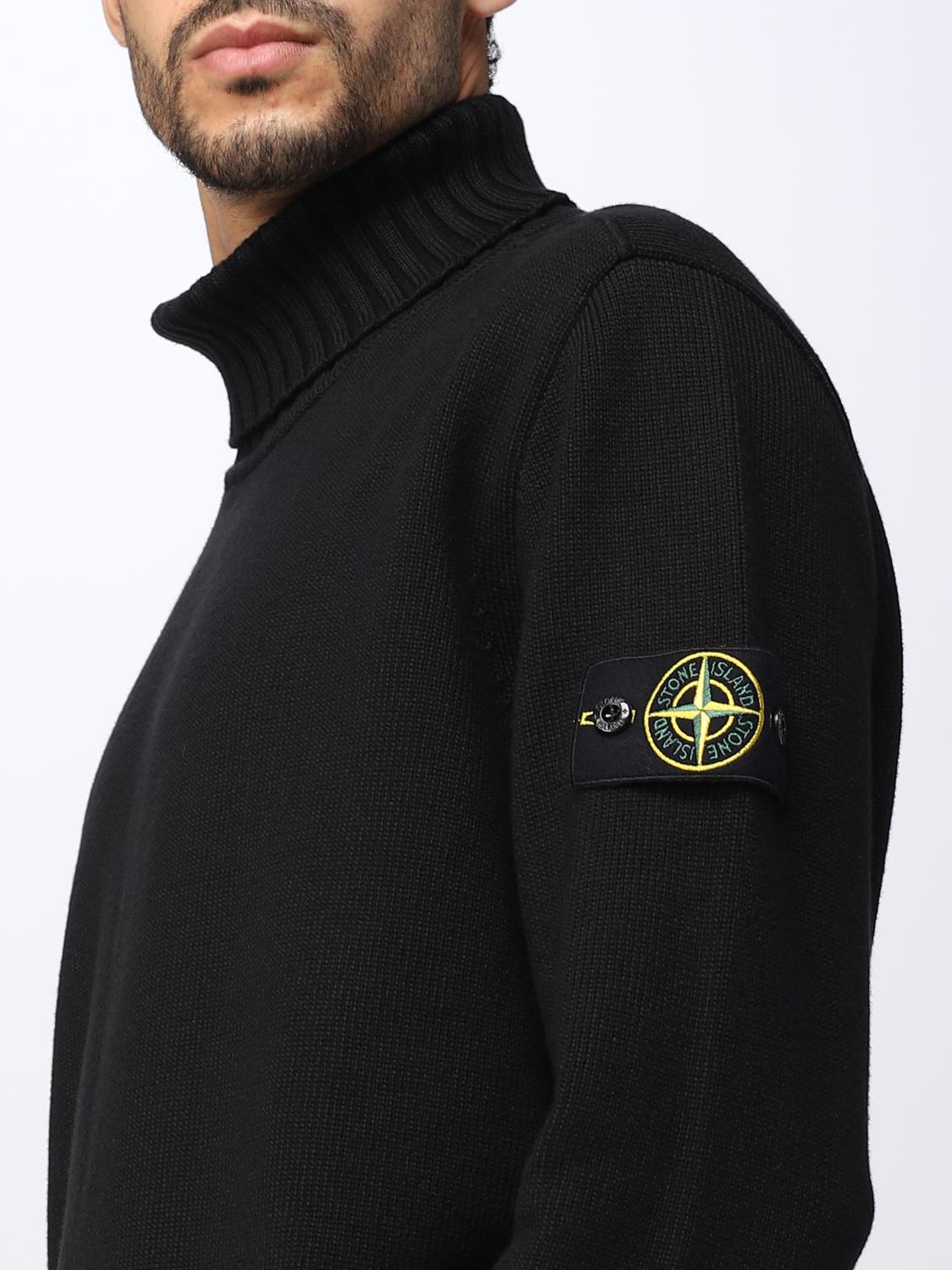 STONE ISLAND PULL: Pull homme Stone Island, Noir - Img 5