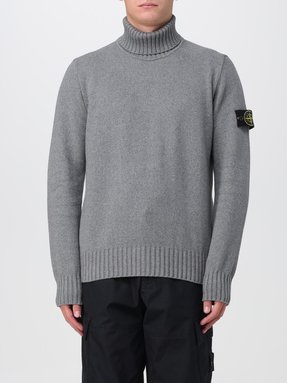 STONE ISLAND PULL: Pull homme Stone Island, Gris - Img 1