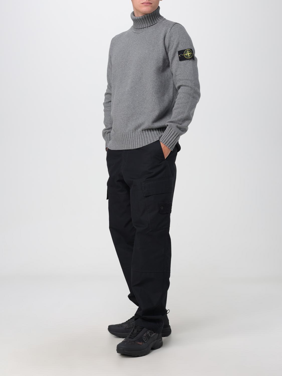 STONE ISLAND PULL: Pull homme Stone Island, Gris - Img 2
