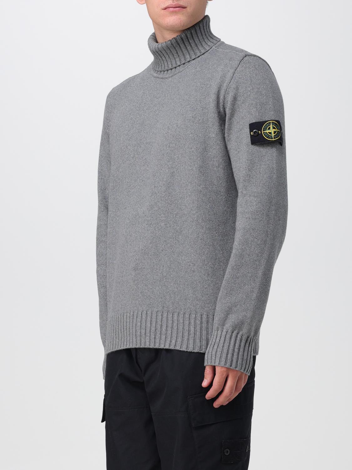 STONE ISLAND PULL: Pull homme Stone Island, Gris - Img 4