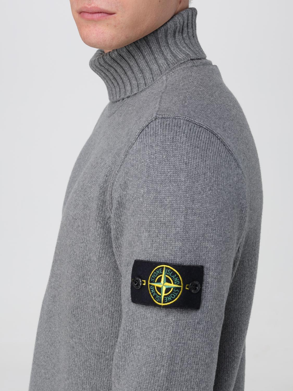 STONE ISLAND PULL: Pull homme Stone Island, Gris - Img 5
