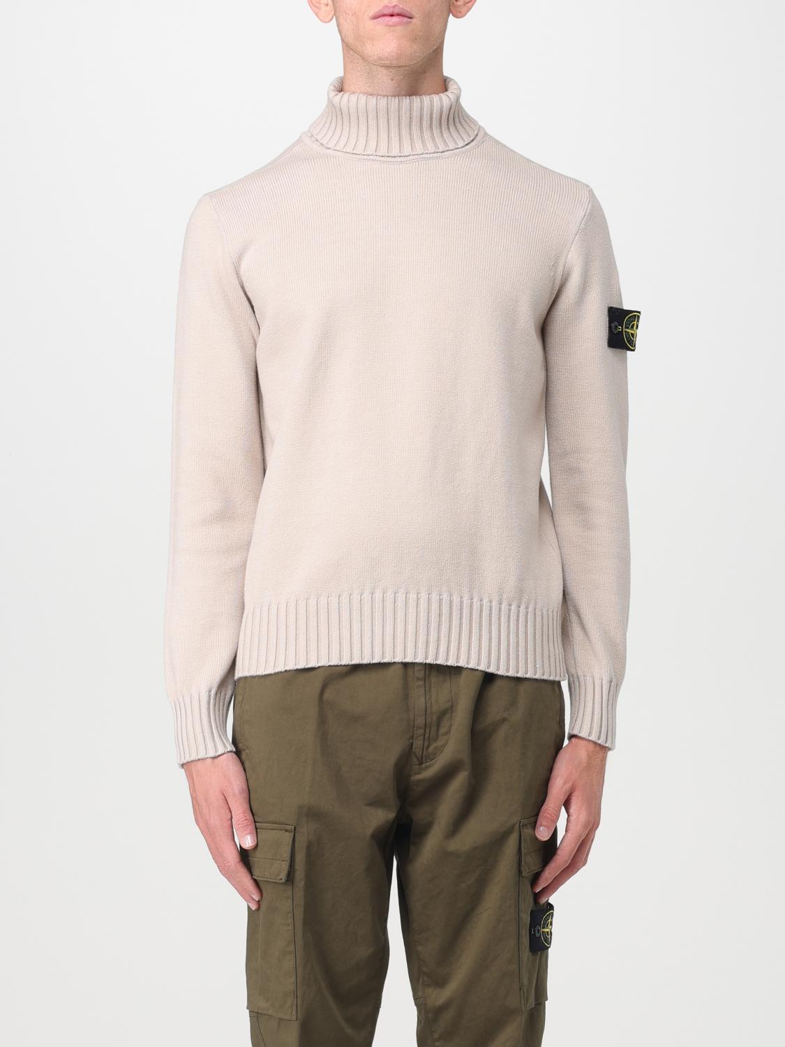STONE ISLAND PULL: Pull homme Stone Island, Blanc 1 - Img 1
