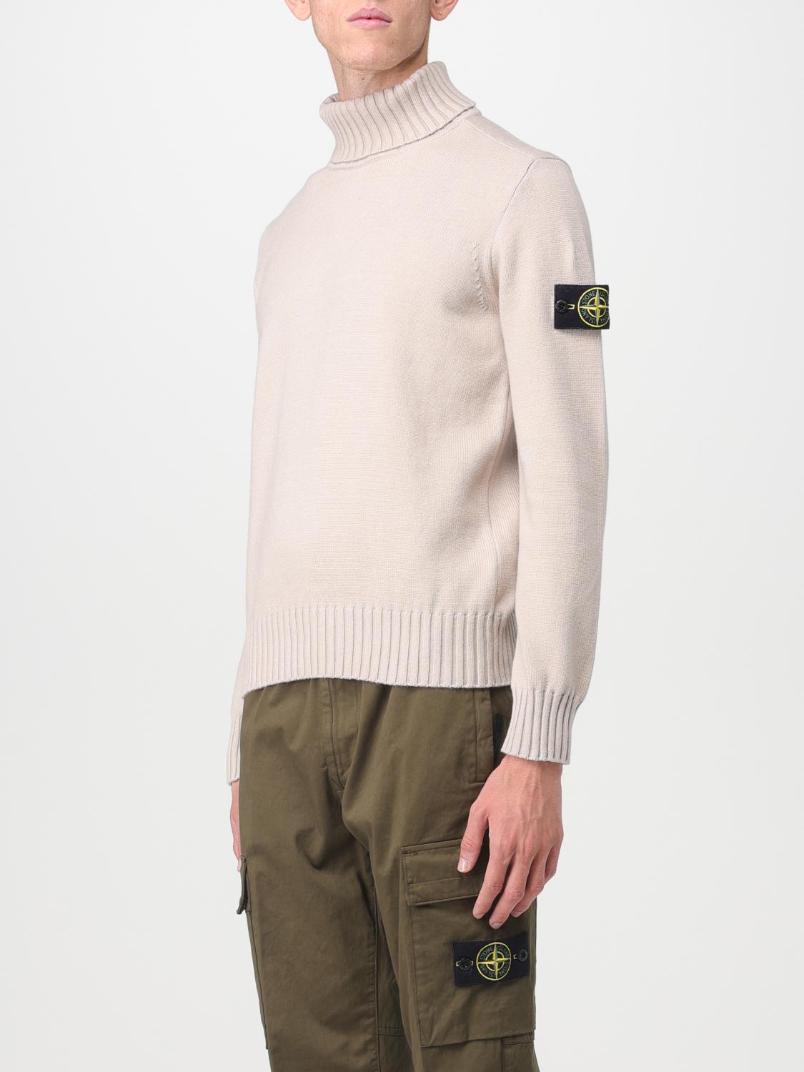 STONE ISLAND PULL: Pull homme Stone Island, Blanc 1 - Img 4