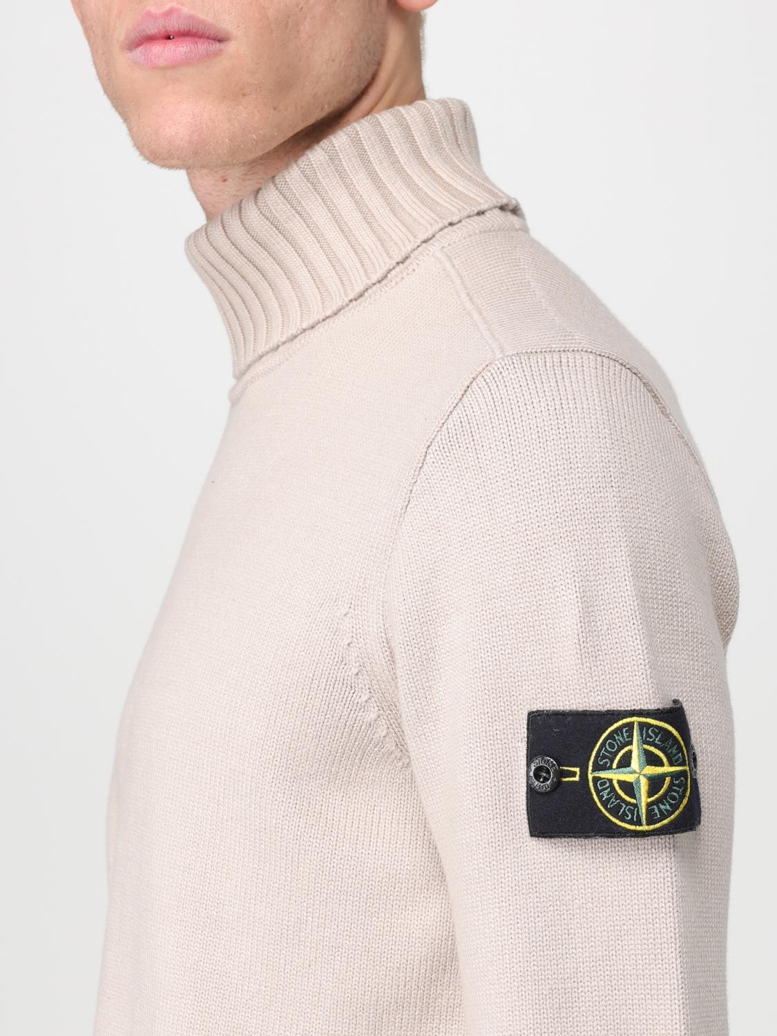 STONE ISLAND PULL: Pull homme Stone Island, Blanc 1 - Img 5