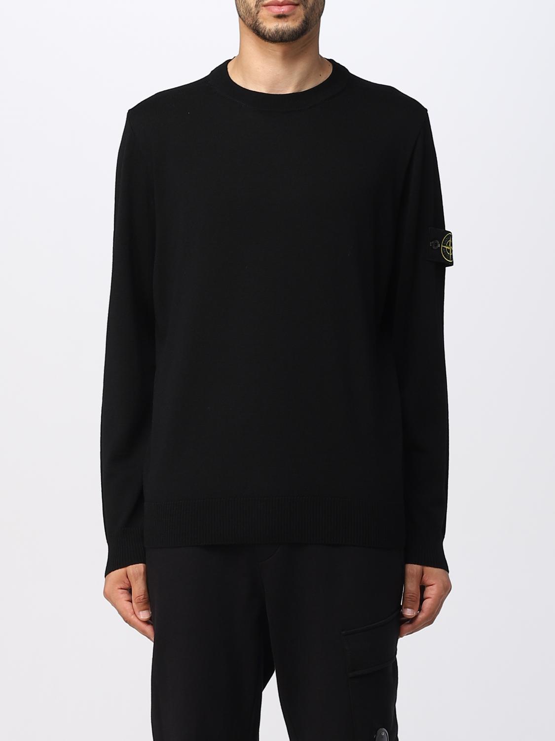 STONE ISLAND SWEATER: Sweater men Stone Island, Black - Img 1