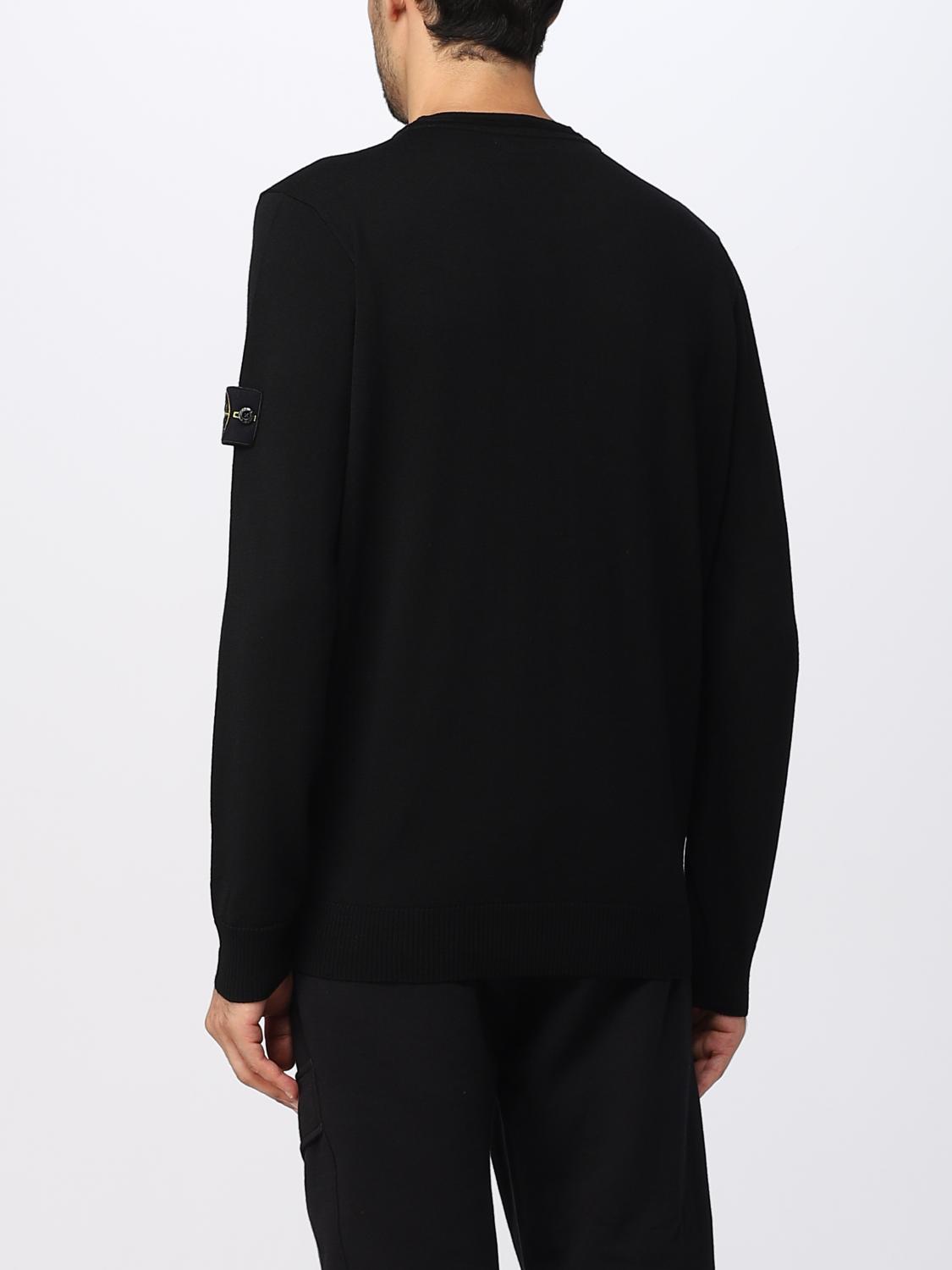 STONE ISLAND SWEATER: Sweater men Stone Island, Black - Img 3