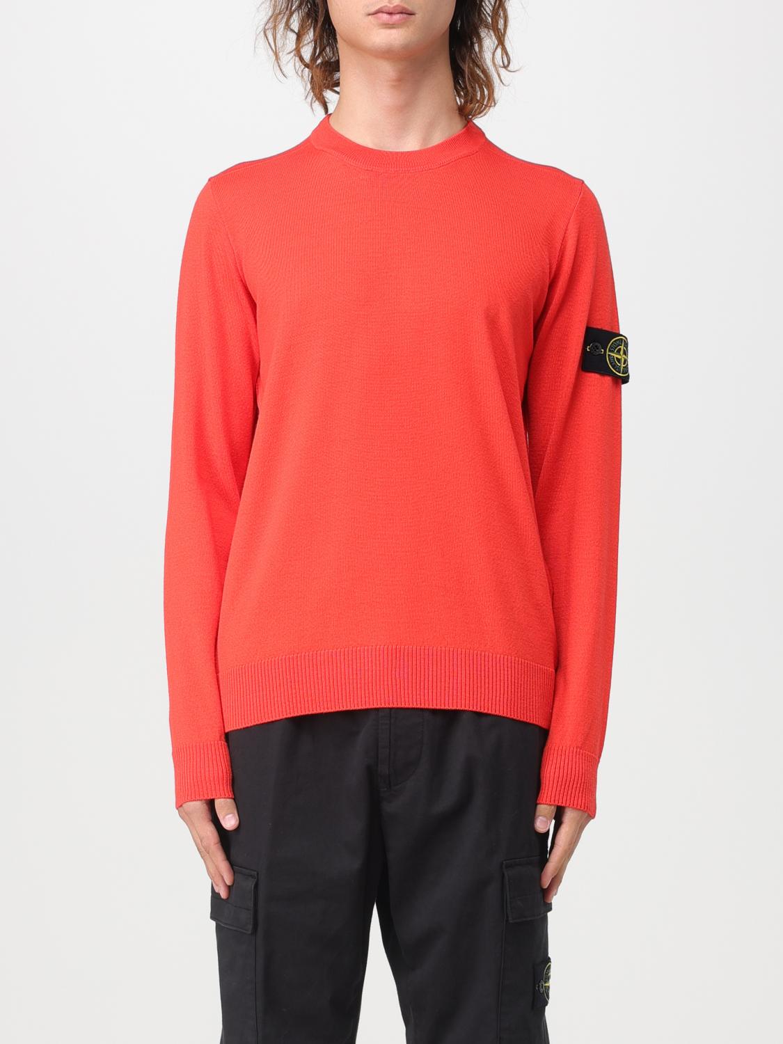 STONE ISLAND PULL: Pull homme Stone Island, Orange - Img 1