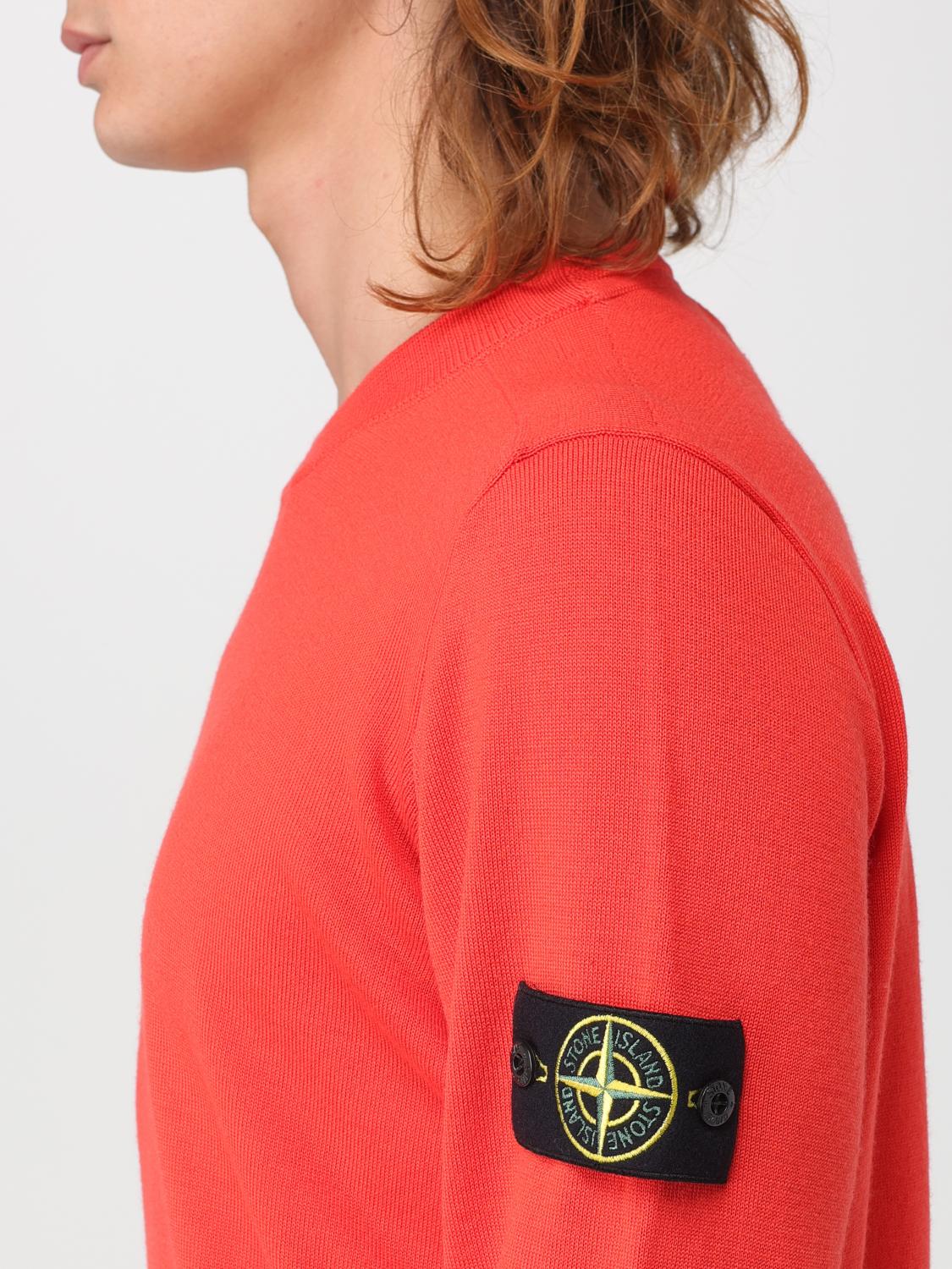 STONE ISLAND PULL: Pull homme Stone Island, Orange - Img 5