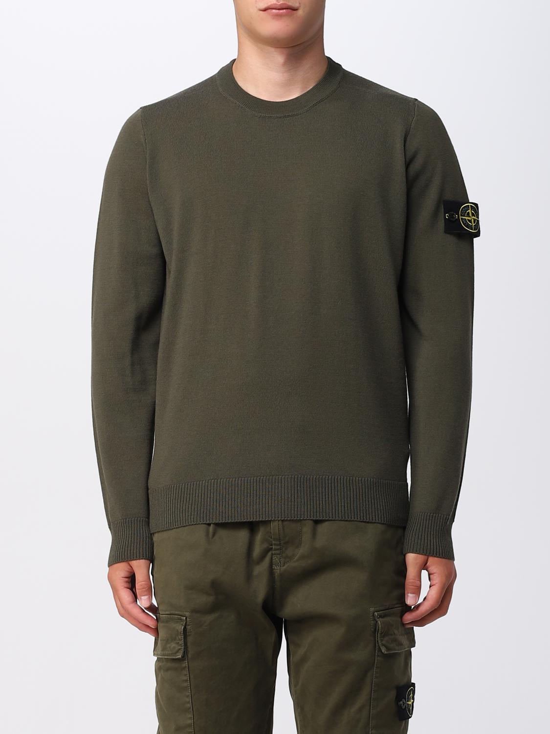 STONE ISLAND PULL: Pull homme Stone Island, Vert - Img 1