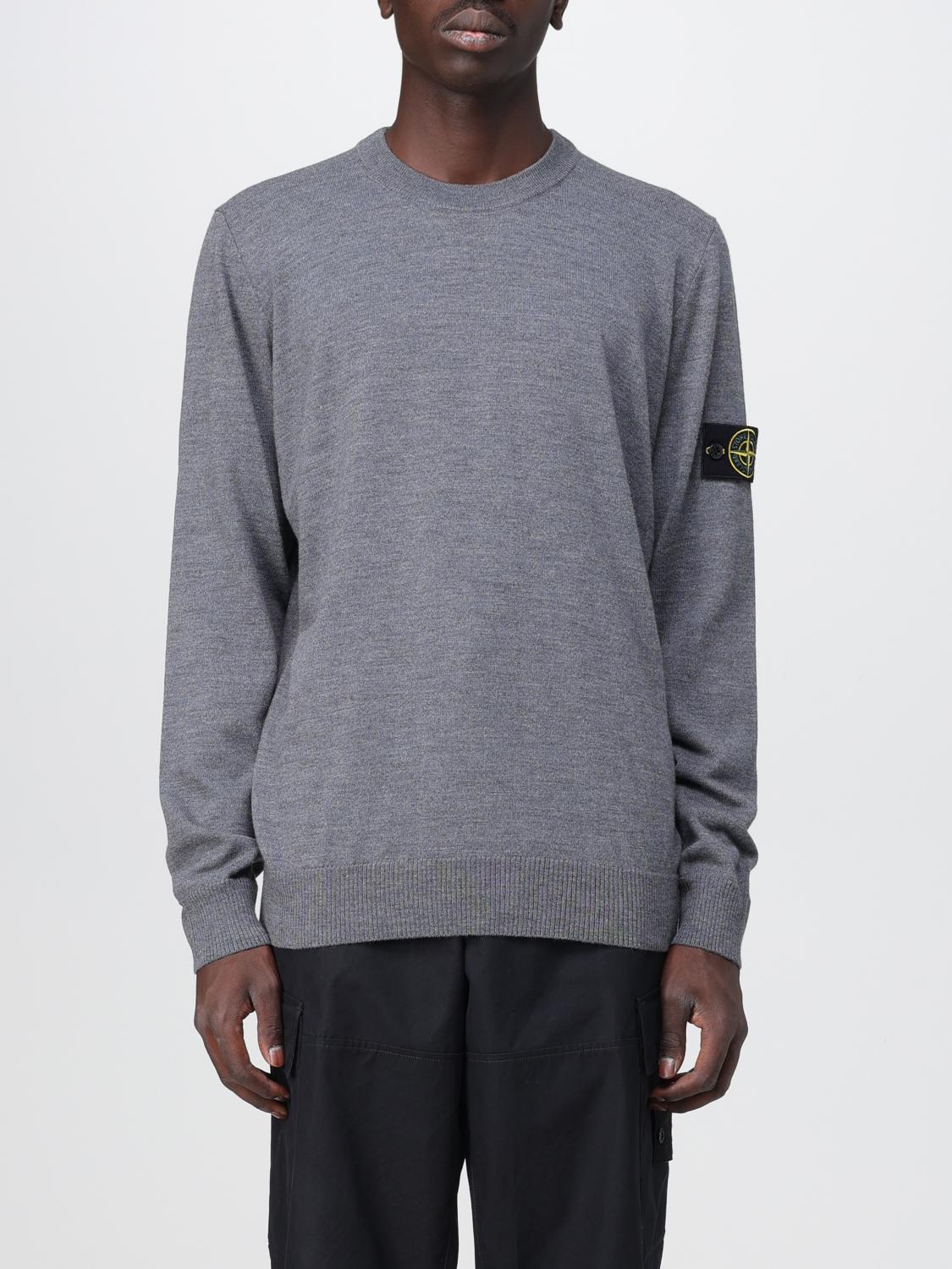 STONE ISLAND PULL: Pull homme Stone Island, Gris - Img 1