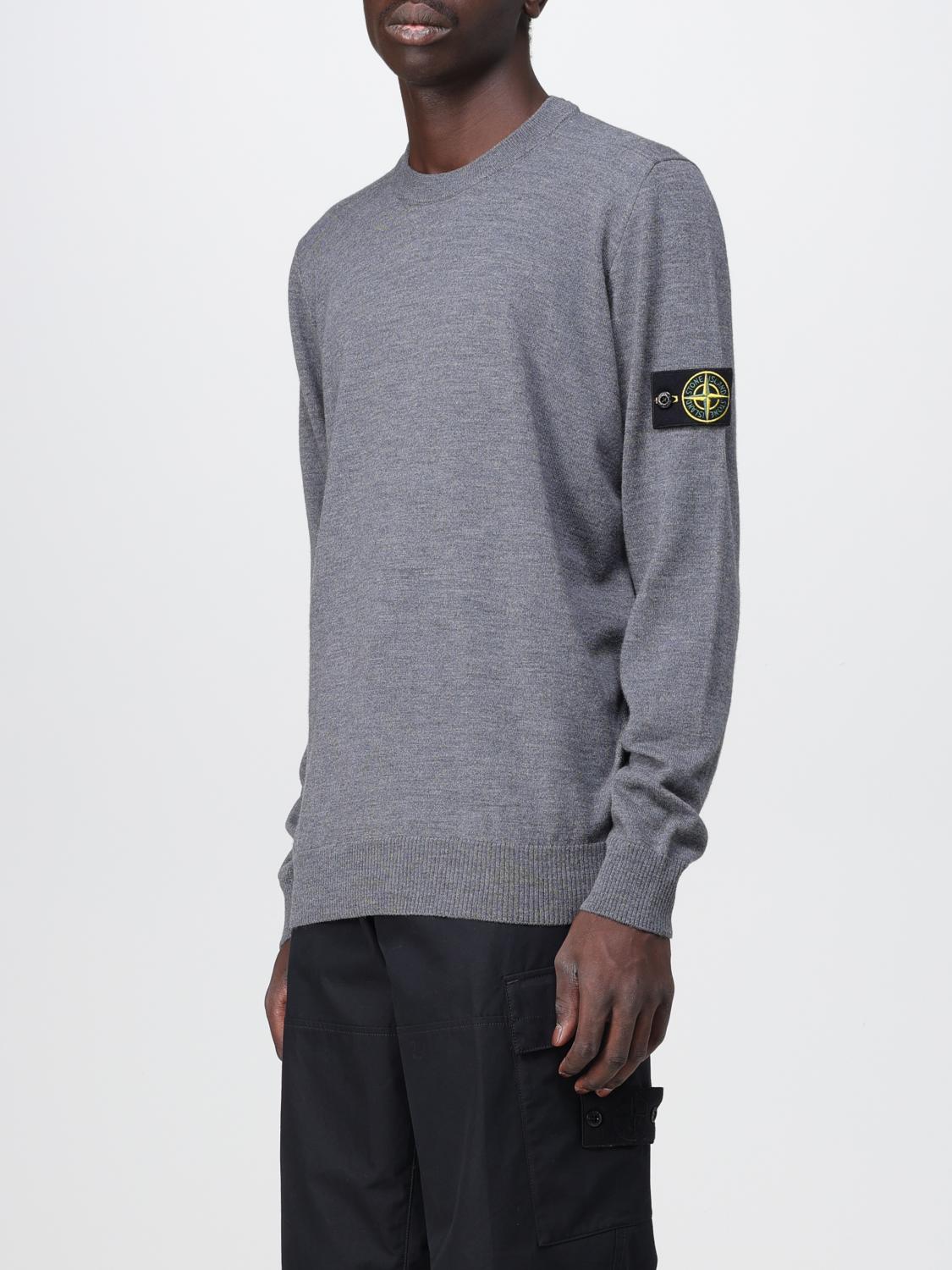 STONE ISLAND PULL: Pull homme Stone Island, Gris - Img 4