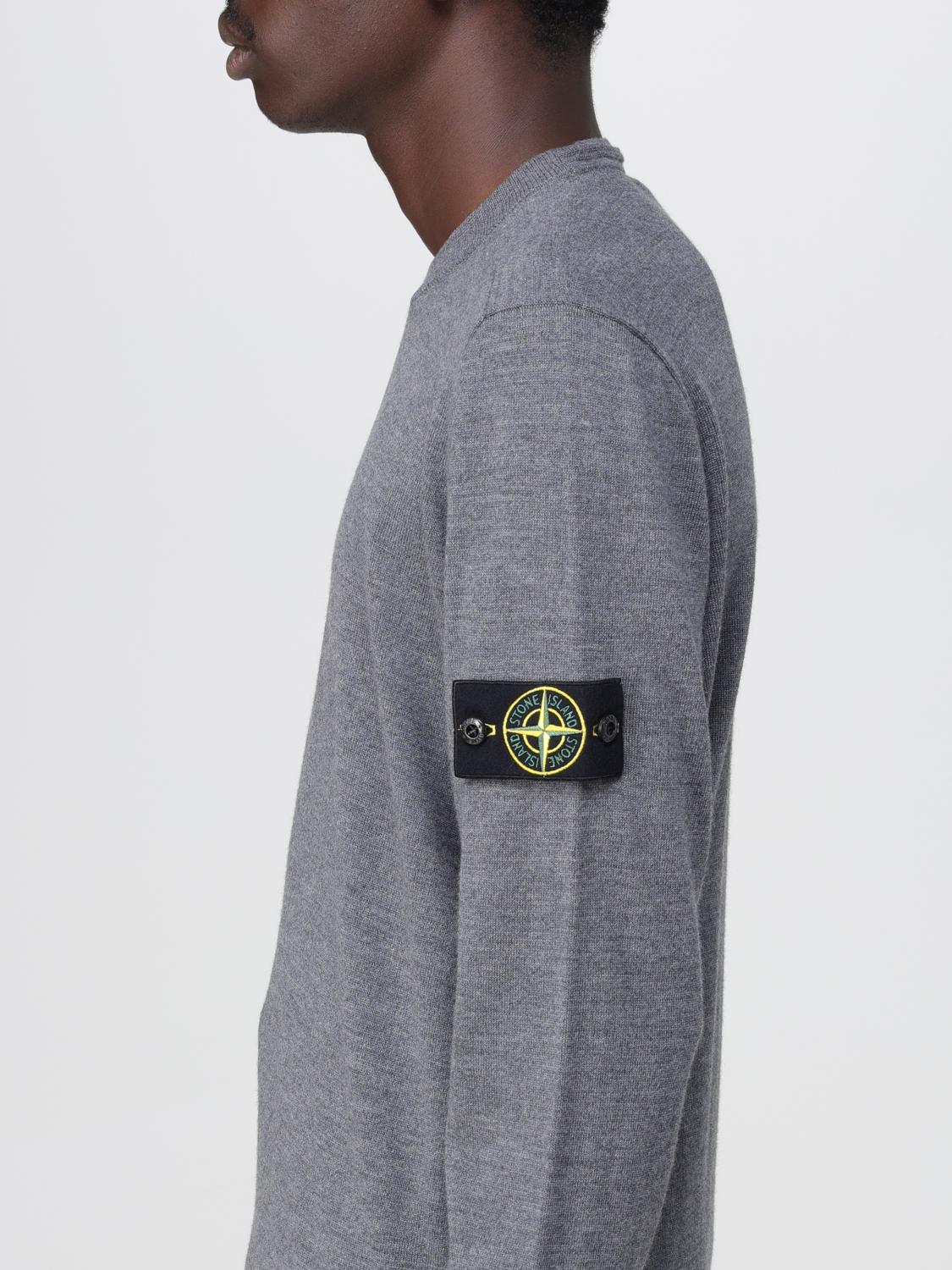 STONE ISLAND PULL: Pull homme Stone Island, Gris - Img 5