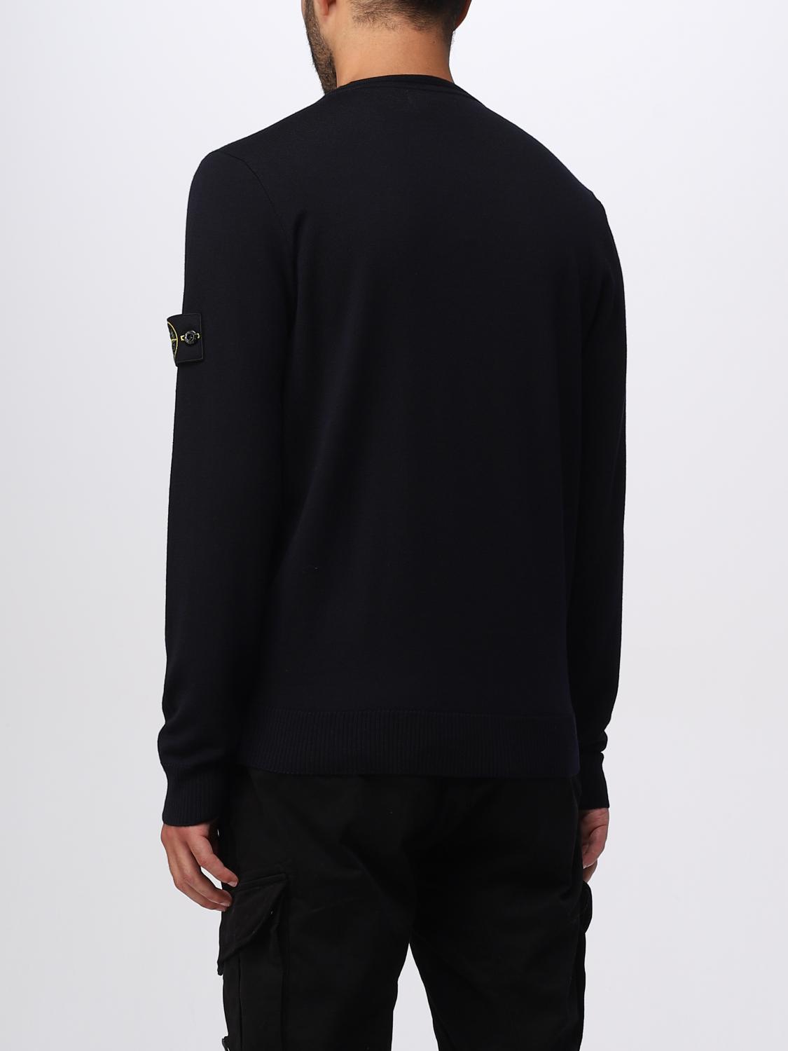 STONE ISLAND JERSEY: Jersey hombre Stone Island, Azul Marino - Img 3